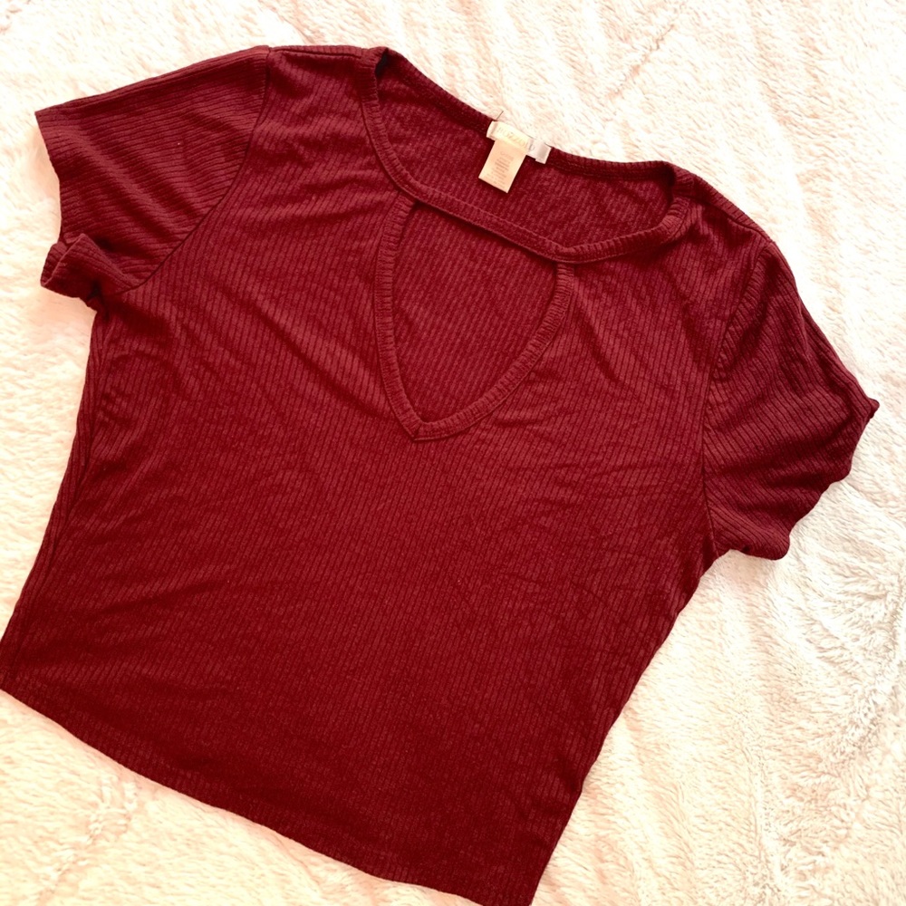 Bozzolo• Burgundy Crop Top